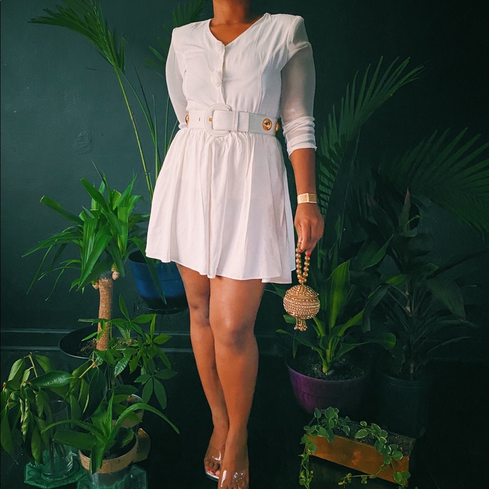 2piece White Skirt/Blazer!